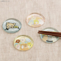 Rilakkuma "Let's All Be Full and Satisfied" Glass Chopstick Holder
