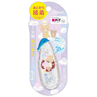 Rilakkuma Character x Pit Retry Egg Tape Glue [Sky Blue]
