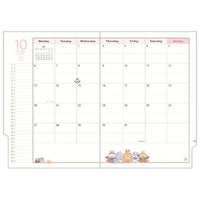 Sumikko Gurashi Monthly Planner A5 Year 2025
