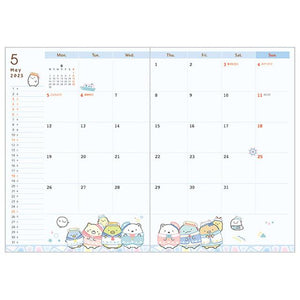 Sumikko Gurashi Monthly Planner B6 Year 2025 [Bus Tour]