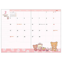 Rilakkuma Schedule Book Year 2025 with Outer Pocket
