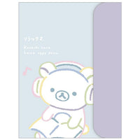 Rilakkuma Double Clear Folder w/ Flap [Headphones]
