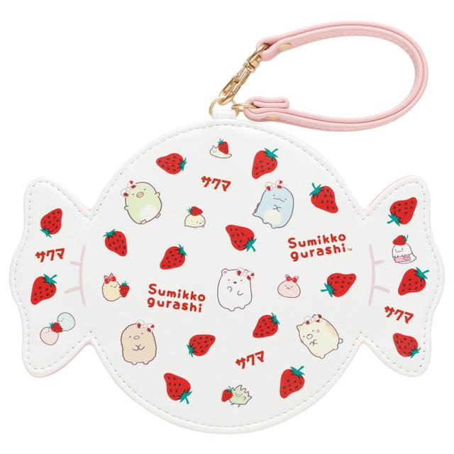 Sumikko Gurashi x Sakuma Strawberry Milk Candy Pass Case