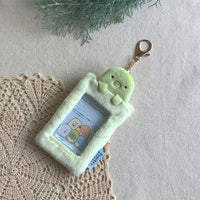 Penguin? Fluffy Photo Holder Keychain
