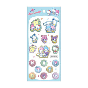 Sanrio Puffy Glitter Blue Stickers