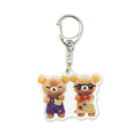 Rilakkuma Abeno Q's Mall & Shinsaibashi Parco Store Manager Keychain