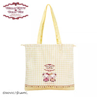 Hello Kitty Dolly Mix Drawstring Tote Bag Yellow
