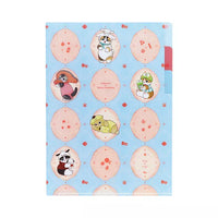 Mofusand x Sanrio Characters Blue Clear File A5
