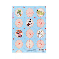 Mofusand x Sanrio Characters Blue Clear File A5
