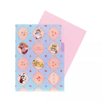 Mofusand x Sanrio Characters Blue Clear File A5
