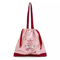 Hello Kitty Dolly Mix Drawstring Tote Bag Pink
