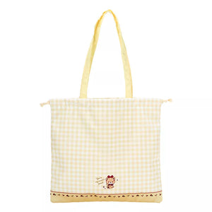 Hello Kitty Dolly Mix Drawstring Tote Bag Yellow