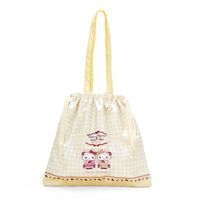 Hello Kitty Dolly Mix Drawstring Tote Bag Yellow
