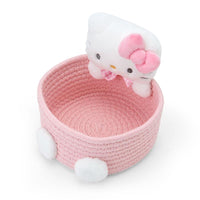 Hello Kitty Rope Basket with Mascot Plush [Medium]
