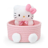 Hello Kitty Rope Basket with Mascot Plush [Medium]
