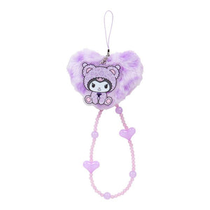 Kuromi "Sanrio Gal Bear" Heart Phone Strap