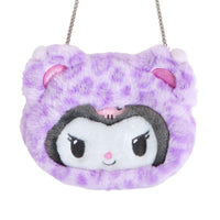 Kuromi "Sanrio Gal Bear" Plush Face Pochette Bag
