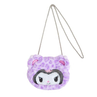 Kuromi "Sanrio Gal Bear" Plush Face Pochette Bag
