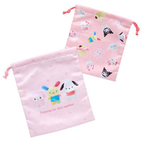 Sanrio Characters "Pitatto Friends" Drawstring Bag Set
