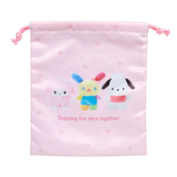 Sanrio Characters "Pitatto Friends" Drawstring Bag Set
