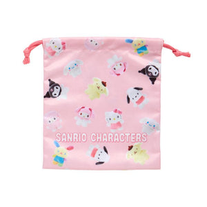 Sanrio Characters "Pitatto Friends" Drawstring Bag Set