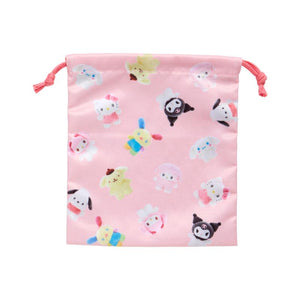 Sanrio Characters "Pitatto Friends" Drawstring Bag Set