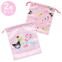 Sanrio Characters "Pitatto Friends" Drawstring Bag Set
