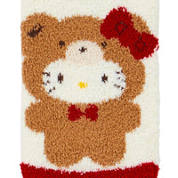 Hello Kitty Fluffy Bear Socks [Red]
