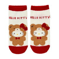 Hello Kitty Fluffy Bear Socks [Red]
