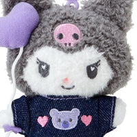 Kuromi Denim Patch Mascot Plush
