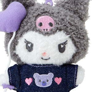 Kuromi Denim Patch Mascot Plush