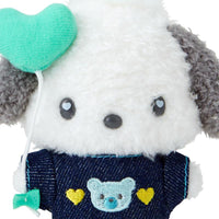 Pochacco Denim Patch Mascot Plush
