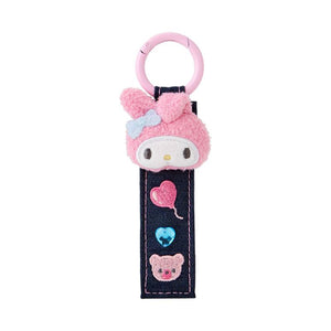 My Melody Denim Patch Tag Keychain