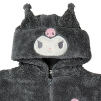 Kuromi Fluffy Zip-up Hoodie
