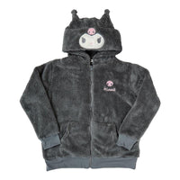 Kuromi Fluffy Zip-up Hoodie
