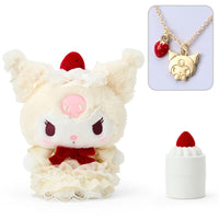 Kuromi "Strawberry Shortcake" Plush w/ Necklace
