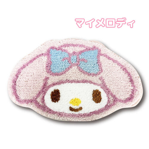 My Melody Die Cut Fluffy Carpet