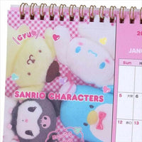 Sanrio Characters Ring Desktop Calendar [Plush Design]
