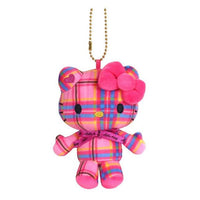 Hello Kitty 50th Plush Mascot - Tartan Pink