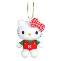 Hello Kitty 50th Plush Mascot - Checked Green