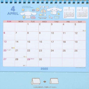 Cinnamoroll 2025 Desktop Calendar