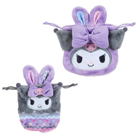 Kuromi Butterfly Bunny Plush Drawstring 2pc