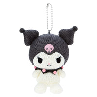 Kuromi Amigurumi-style Knitted Plush Mascot
