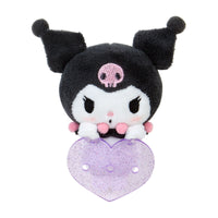 Kuromi Maipachirun Heart Plush Brooch
