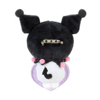 Kuromi Maipachirun Heart Plush Brooch
