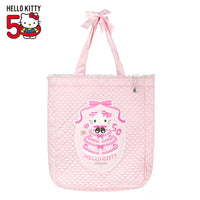 Hello Kitty 50th Anniversary Pink Quilted Tote Bag
