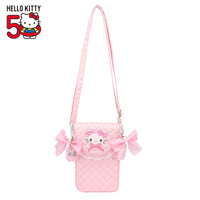 Hello Kitty 50th Anniversary Pink Quilted Shoulder Bag
