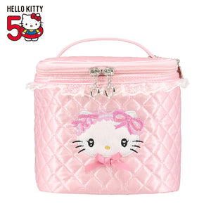 Hello Kitty 50th Anniversary Pink Quilted Vanity Pouch