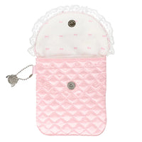 Hello Kitty 50th Anniversary Pink Quilted Mini Pouch
