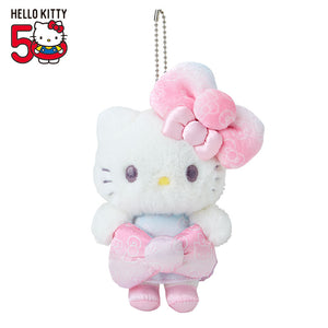 Hello Kitty 50th "The Fashionable Ribbons Birthday" Plush Mascot [Pink]